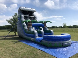 18 ft Tropical Oasis Slide - Wet